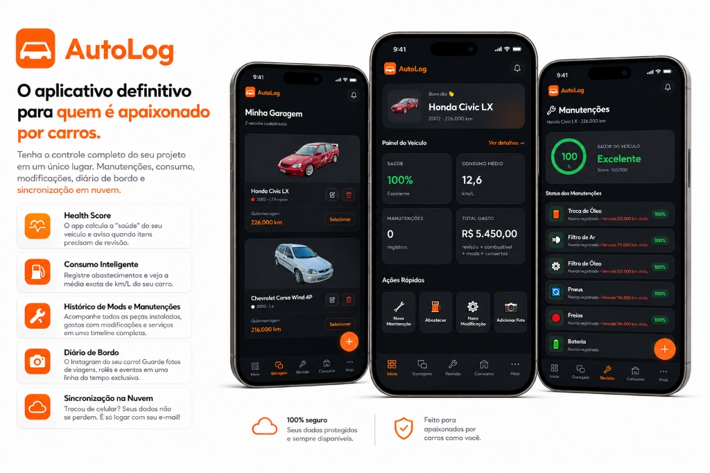 AutoLog Mockup